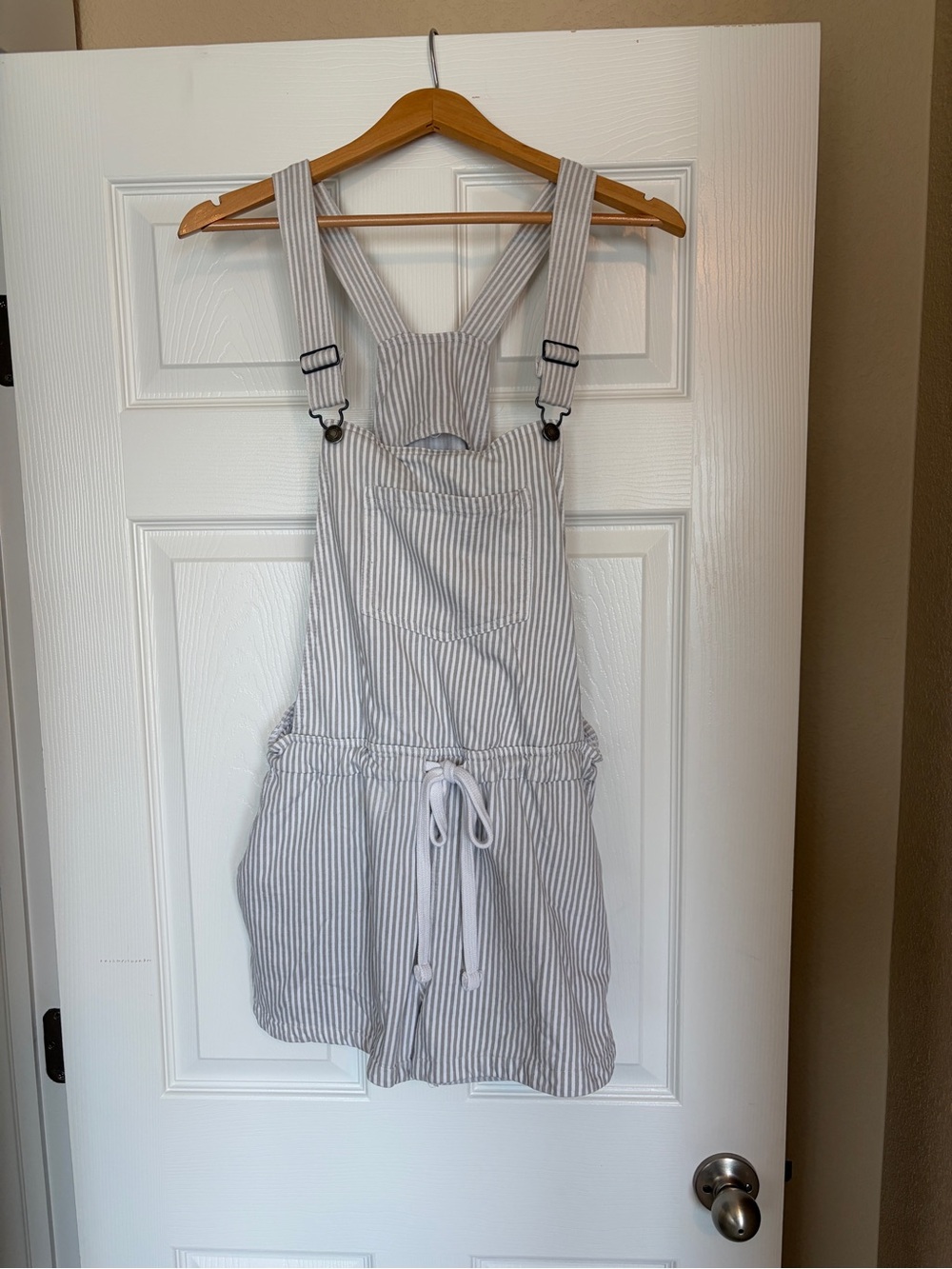 Wallflower Shortalls XL Playful Whimsical Striped Bib Romper Summer A11